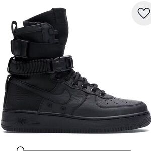 Women’s Nike SF Air Force 1 High, size 7, triple black